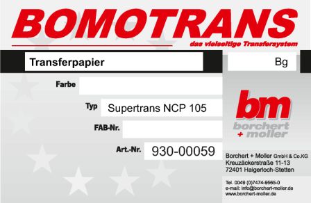 Supertrans-Papier NCP 105
