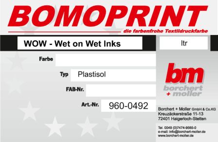 WOW - Wet On Wet Inks